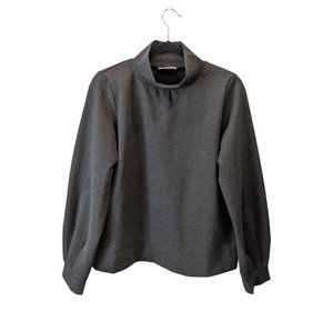 Kaffe Grey Mock Neck Sweater